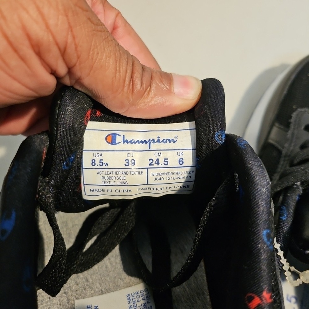 Champion 93eight Classic Men's Athletic Shoes Black Size 8.5 - Picture 6 of 9